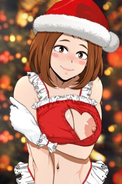 [Krabby] Ochako Uraraka Christmas Scene (My Hero Academia)