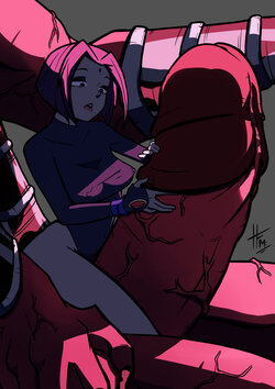 [TreatArtStudios (HFM)] Raven and Daddy (Teen Titans)