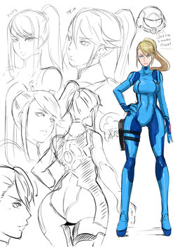 Butcha-U Samus CG + Bonus Pics/Sketches