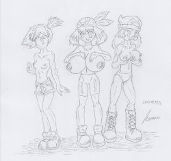 My miny May / Haruka - pokemon advanced sketches work 5 (but actualy 3)