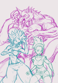 [Sonicthename] Lycanball Kale and Caulifla