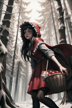 [AI Generated] Red Ridinghood