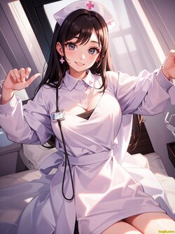 [AI generated]Nurse beauty, uniform