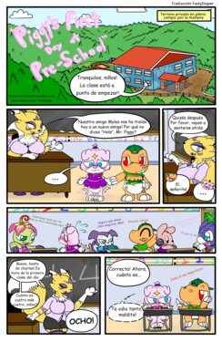 [LifeWithHajime] El Primer Día Preescolar de Piggy //Parte 1// (Comic ABDL +18)