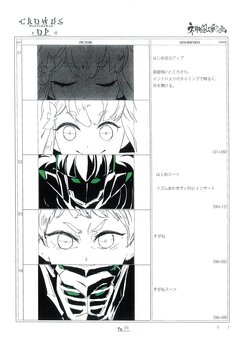 Gatchaman Crowds Opening Storyboards