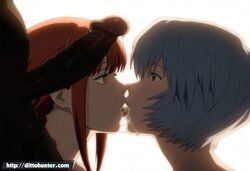 [Ditto Seeker] [Requested] Mari Makinami and Rei Ayanami sucking BBC [Ai Generated]