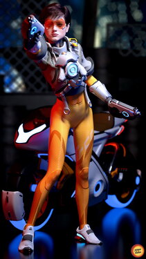 ProneToClone - Natalia Dyer cosplay Tracer (Textless)