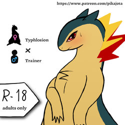 [pikajota] Typhlosion/Trainer (Pokémon)