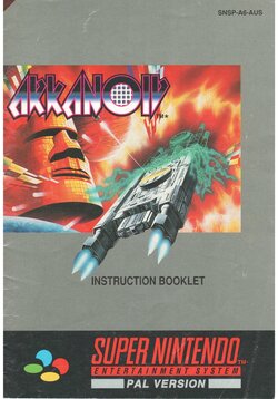 Arkanoid: Doh It Again (1997) - SNES Manual