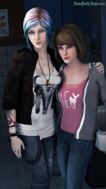 [Deadboltreturns] Chloe and Maxy BJ in the Bathroom (Life is Strange)