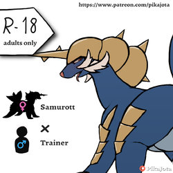 [pikajota] Samurott/Trainer (Pokémon)