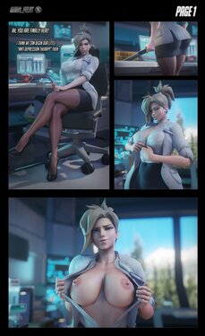 [Has_Feldt] Mercy's little therapy session (Overwatch)