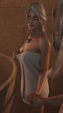 [StefB3] Ciri x Geralt Bath (The Witcher)