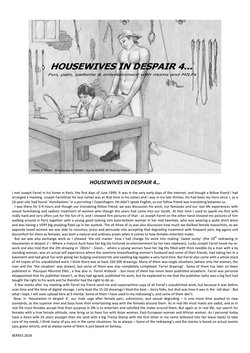 Joseph Farrel re-drawing with text "Housewives in despair 4"
