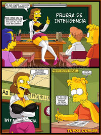 Prueba De Inteligencia (spanish) Los Simpsons [Ver-Comics-Porno ...