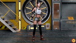 ProneToClone - Cara Delevingne cosplay Tifa