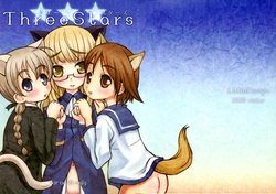 (C75) [Little Design (Niwamizuki)] Three Stars (Strike Witches)