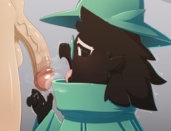 Ralsei and a hooman