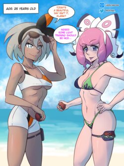 [Moistman] Aging Bea and Klara (Pokemon)