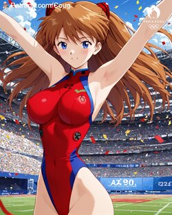 Asuka Langley hentai from Evangelion [AI Generated]