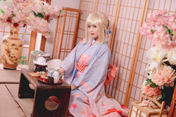 Pyon - Saber Kimono