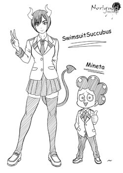 [Noriyuki Wakabayashi] SwimsuitSuccubus x Mineta (My Hero Academia) [English]
