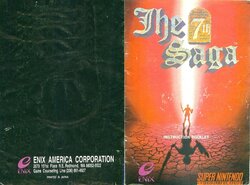 The 7th Saga (1993) (Poor Quality) - SNES Manual