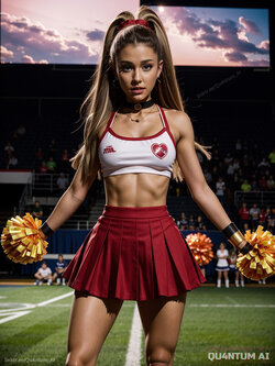 AI ArianaG #Cheerleading captain [AI Generated]