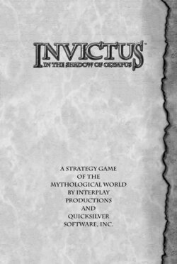 Invictus: In the Shadow of Olympus - PC Manual (English)