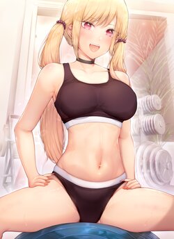 [Kimoshi] Exercise and stay hydrated (Marin) 運動して水分補給を続ける（マリン） (その着せ替え人形は恋をする)