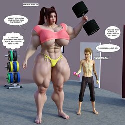 Slave of muscular women - Sakura Training With Her Steprother