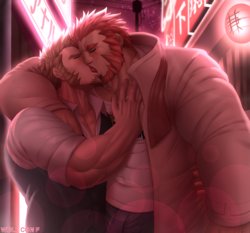 Wolf con F Napoleon x Iskandar kissing commission