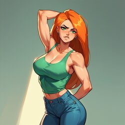 [AI Generated] Kim Possible - Classic Green Top (Poosan)