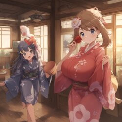 May and Dawn Onsen [AI Generated]