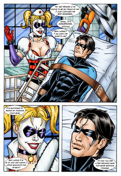 [Leandro Comics] Batman and Nightwing discipline Harley Quinn