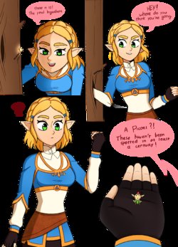 [Punishedmosquito] A Minor Side Quest - Giantess Zelda (The Legend of Zelda) [English] [Ongoing]