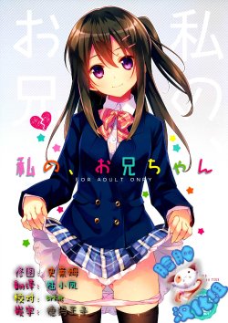 (COMIC1☆9) [TIES (Takei Ooki)] Watashi no, Onii-chan [Chinese] [脸肿汉化组]