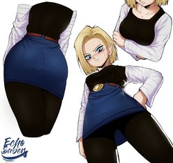 [TSFSingularity (EchoSaber)] Android 18 Mini Comic (Dragon Ball Z)