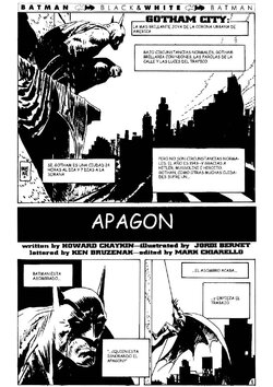[Jordi Bernet] Batman Black and White: Apagon [Spanish]
