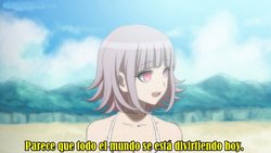 (Un dia en la playa) Hinata x Nanami (Spanish)