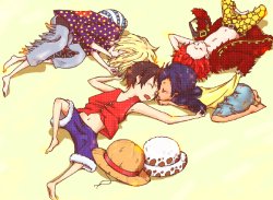 Sleeping rookies (one piece) - Spanish