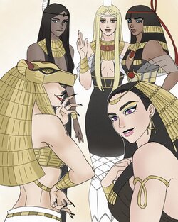 (Antient Egyptian Gods) mojito's ENNEAD Эннеада 엔네아드 エネアド - Sekhmet, Hathor, Isis, Ra, Maat, Seth, Horus, Nephthys