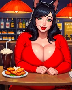 [TheCoomjurer] Date with a chubby dog milf  [AI Generated]