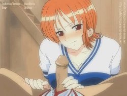 One Piece - Nami Blowjob & Titjob Hi-Res GIFs