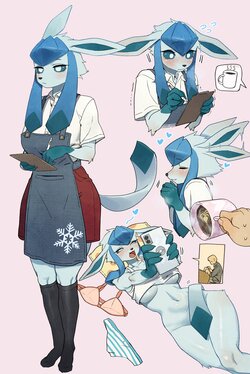 [Gudl] Glaceon Barista (Pokemon) [English]