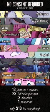 No Consent Required Art Pack [My Little Pony]