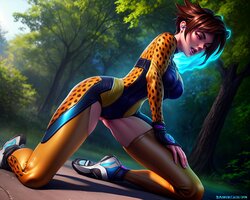 [AI Generated] Transformation_AI, Tracer's New Tracksuit