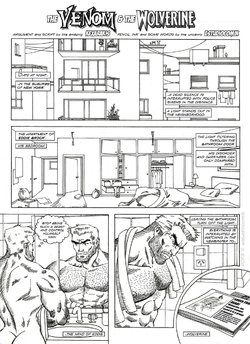 The Venom & The Wolverine by estudiocomik (in progress)