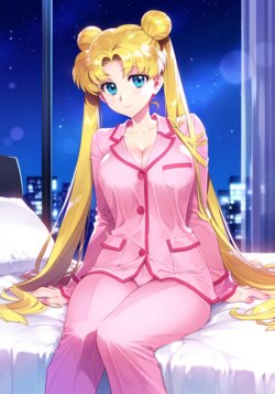 [Patreon] (TheOldHermit) Sailor Moon Usagi Tsukino Sleeping (AI Generated)