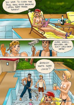 [DrawingIncest] Family members please each other near the swimming-pool